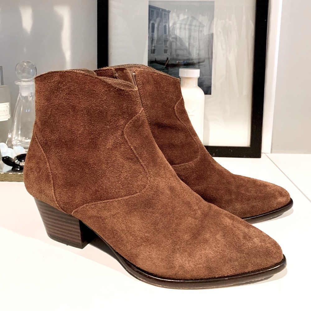 Ash Henna Suede Booties